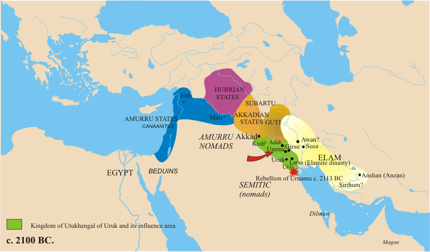 mapa mesopotamia